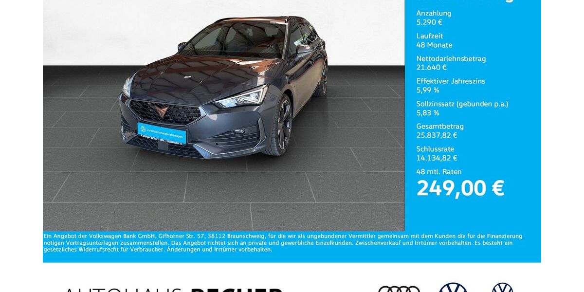 Cupra Leon 42.229 km 26.930 &euro; Wesel 46485