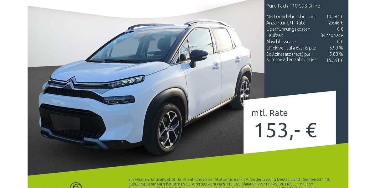 Citroen C3 Aircross 14.421 km 13.230 &euro; Bocholt 46395