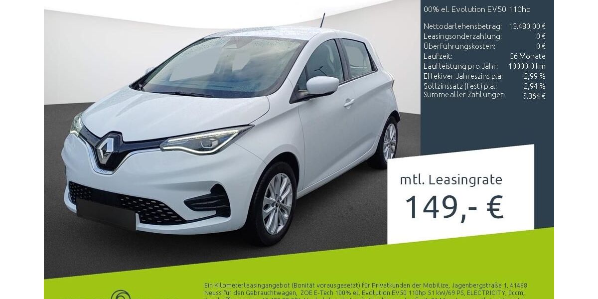 Renault ZOE 49.378 km 13.980 &euro; Borken 46325