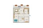 Etagenwohnung Kamp-Lintfort Lintfort - 2.5 Zimmer, 69 m&sup2;, 411&euro; | Angebot:26139292