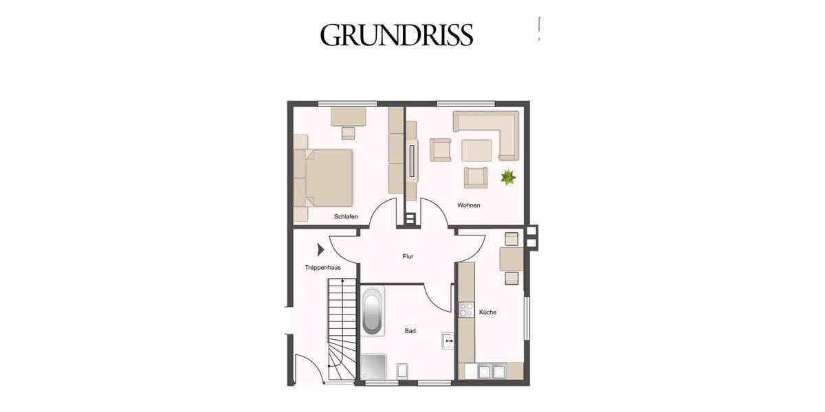 Erdgeschoßwohnung Hamminkeln - 2 Zimmer, 58 m&sup2;, 515&euro; | Angebot:25942908