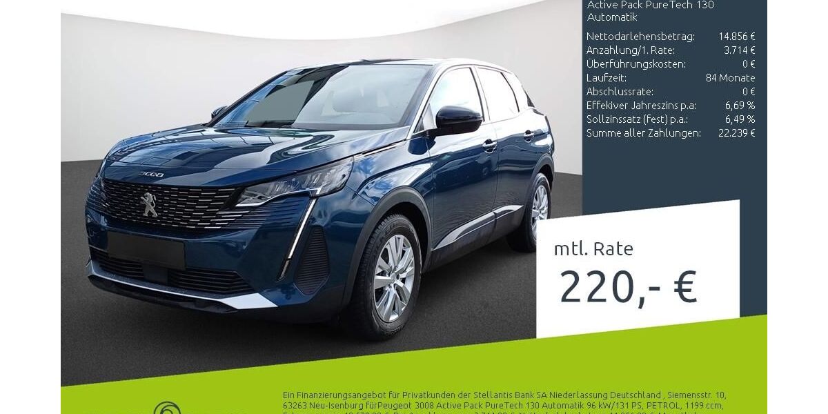 Peugeot 3008 26.542 km 19.490 &euro; Borken 46325