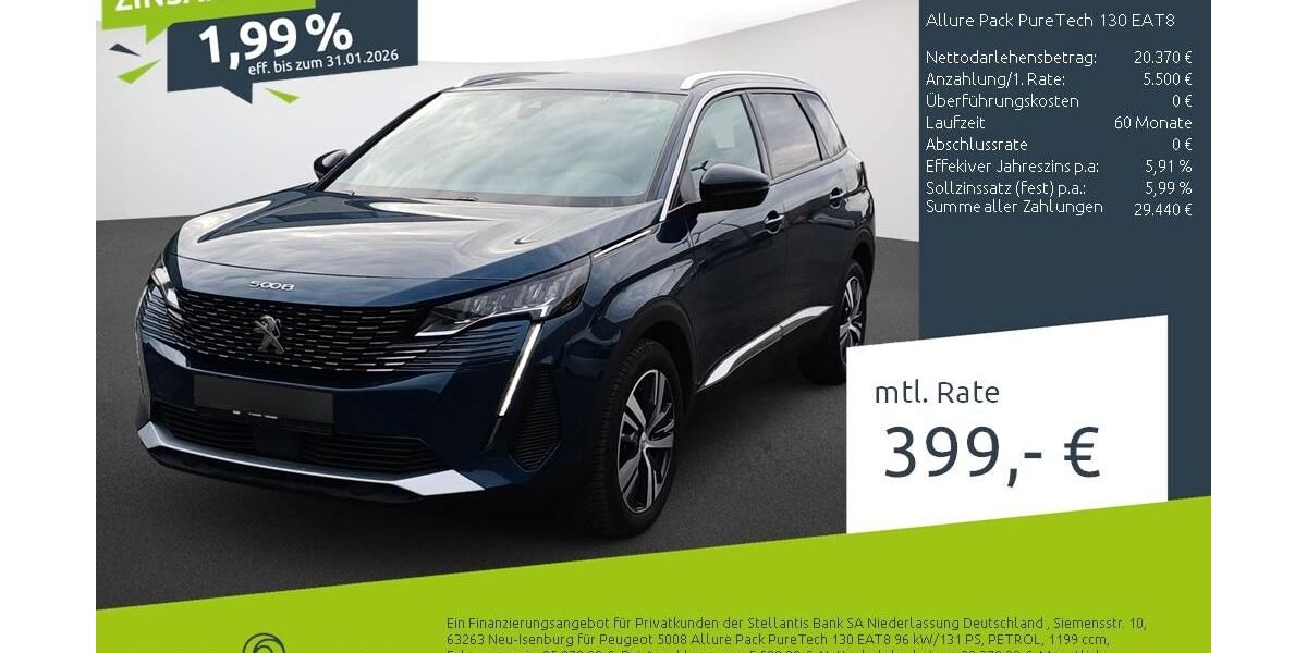 Peugeot 5008 22.828 km 25.270 &euro; Borken 46325