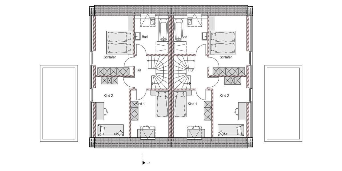 Doppelhaushälfte Bocholt - 5 Zimmer, 115 m&sup2;, 1.550&euro; | Angebot:25341005