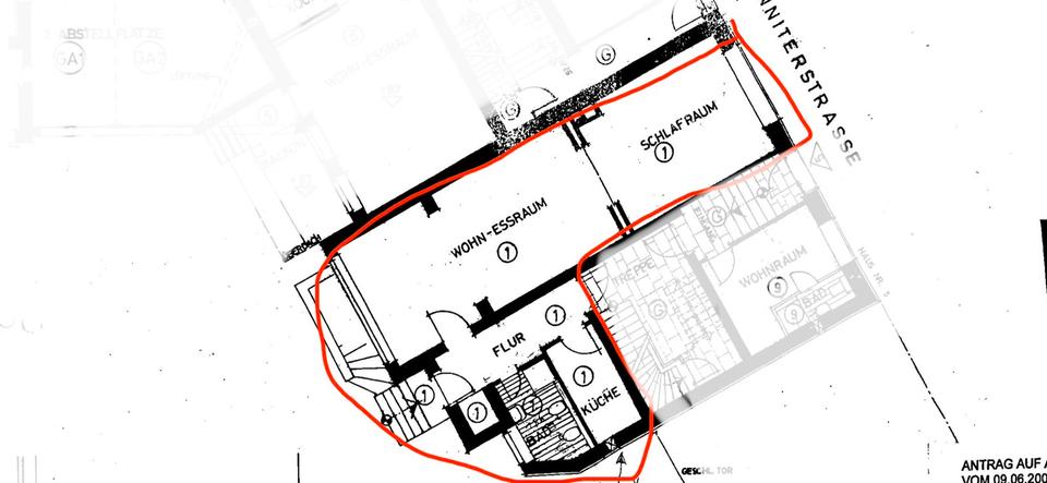 Erdgeschoßwohnung Duisburg Duisburg-Mitte - 3 Zimmer, 127 m&sup2;, 199.000&euro; | Angebot:26033201