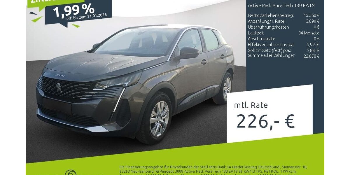 Peugeot 3008 36.183 km 19.459 &euro; Borken 46325