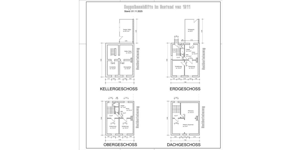 Doppelhaushälfte Duisburg Walsum - 8 Zimmer, 149 m&sup2;, 440.000&euro; | Angebot:26610983