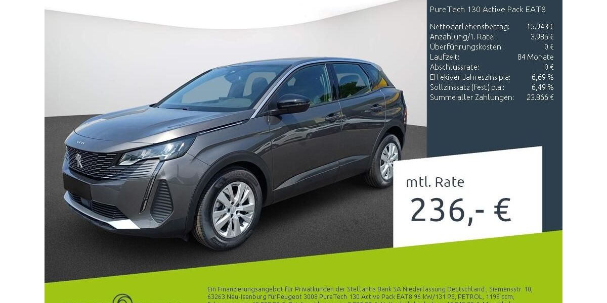 Peugeot 3008 6.675 km 19.989 &euro; Bocholt 46395