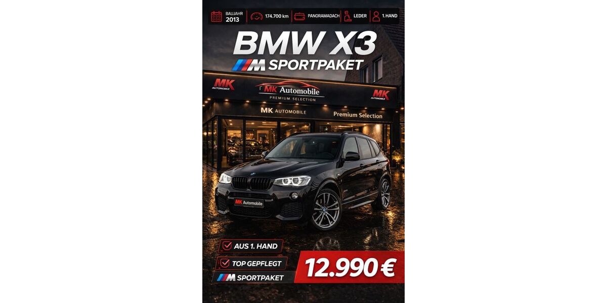 BMW X3 174.748 km 12.990 &euro; Gladbeck 45968