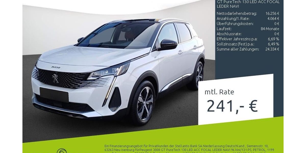Peugeot 3008 30.839 km 20.320 &euro; Borken 46325