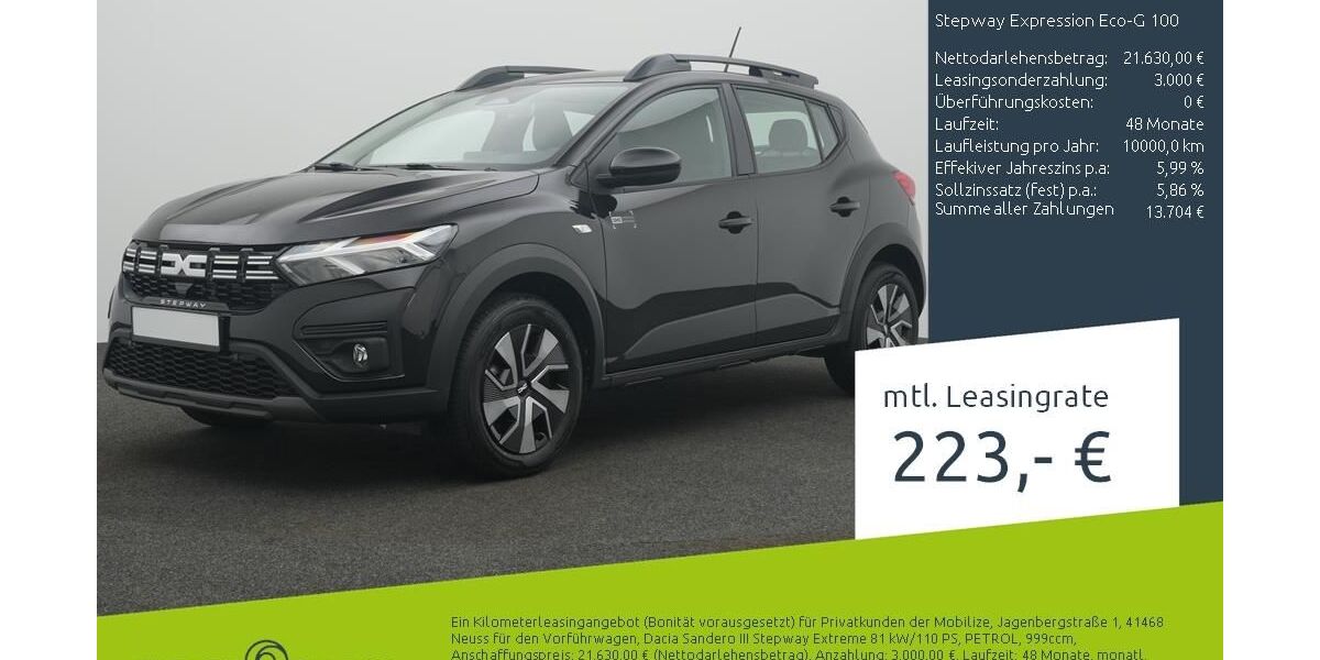 Dacia Sandero 1.500 km 17.990 &euro; Borken 46325