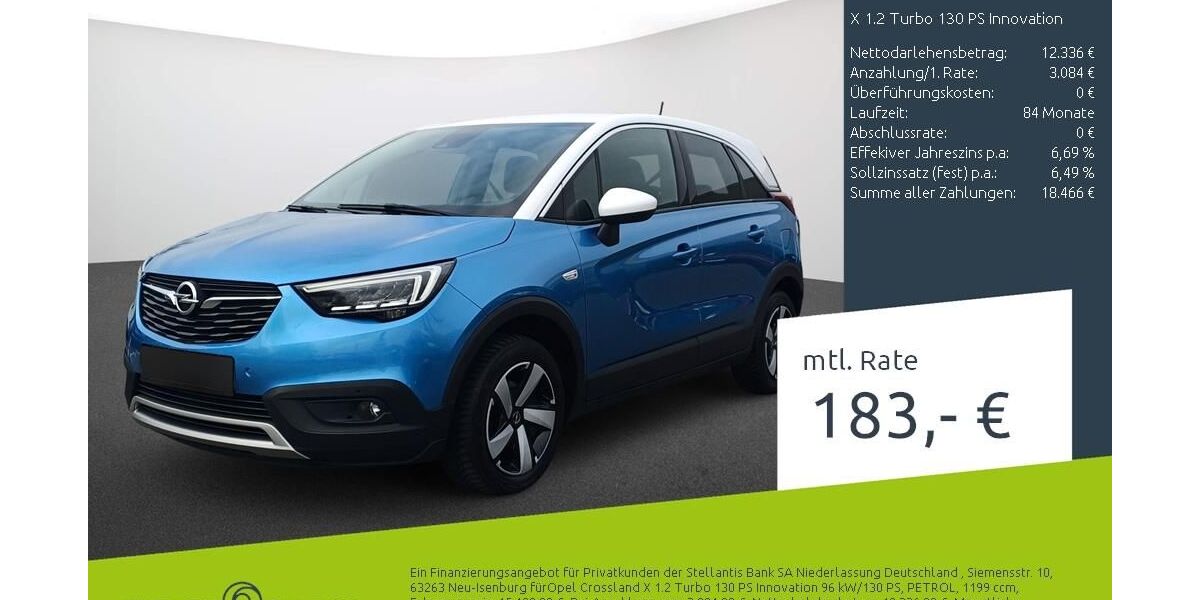 Opel Crossland (X) 43.728 km 15.420 &euro; Bocholt 46395