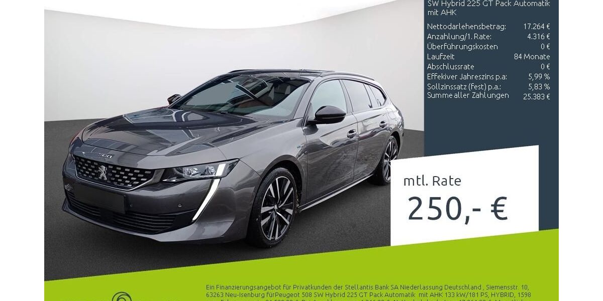 Peugeot 508 74.534 km 21.230 &euro; Borken 46325