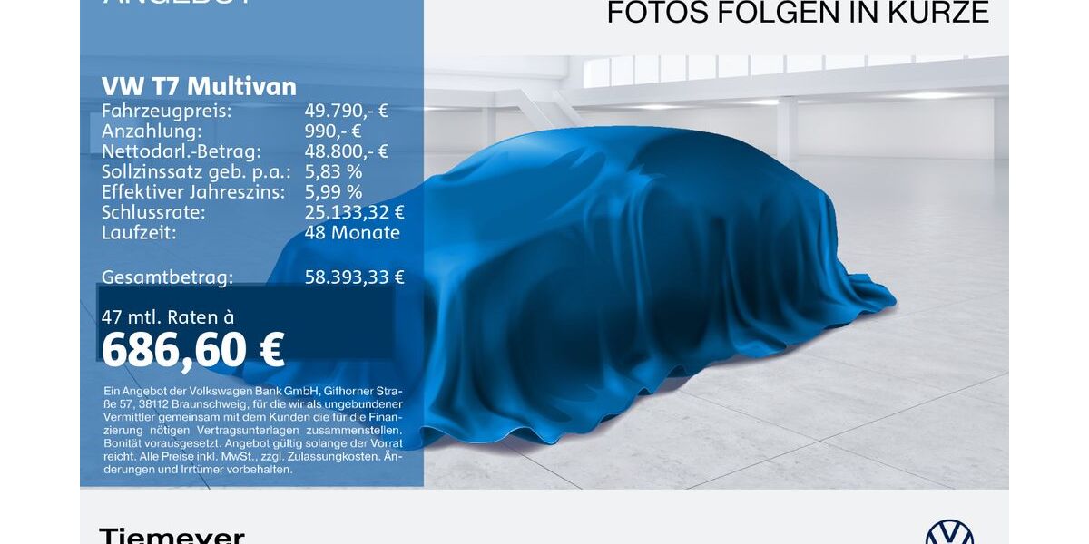 VW T7 Multivan 63.489 km 49.790 &euro; Duisburg 47059