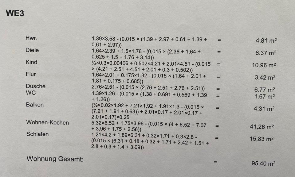 Etagenwohnung Bocholt Feldmark - 3 Zimmer, 95 m&sup2;, 1.290&euro; | Angebot:25342557