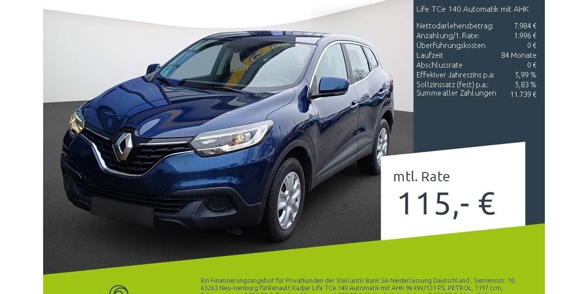 Renault Kadjar 79.645 km 9.699 &euro; Borken 46325