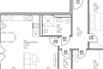 Wohnung Rheurdt - 3 Zimmer, 79 m&sup2;, 522&euro; | Angebot:25378997