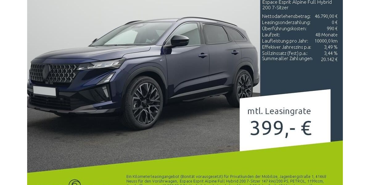 Renault Espace 1.500 km 45.170 &euro; Borken 46325