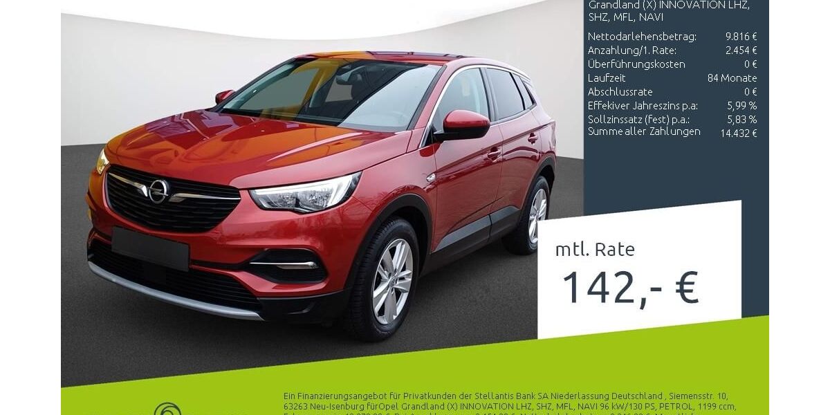 Opel Grandland (X) 97.679 km 12.270 &euro; Borken 46325