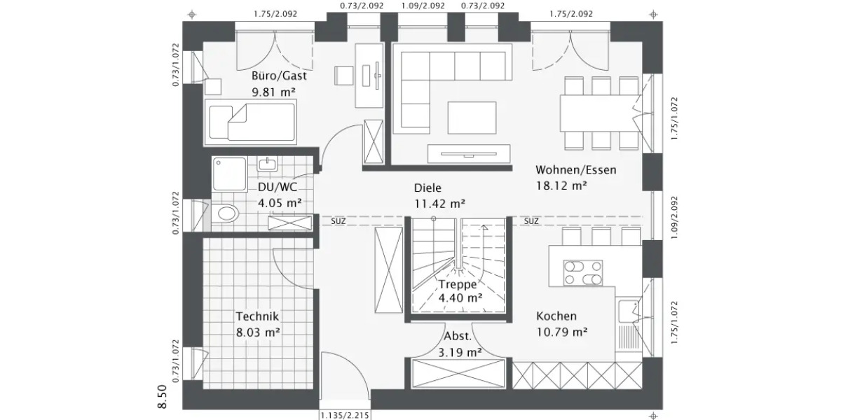 Einfamilienhaus Xanten - 5 Zimmer, 138 m&sup2;, 547.700&euro; | Angebot:25684663