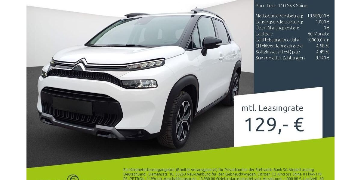 Citroen C3 Aircross 20.329 km 12.979 &euro; Borken 46325