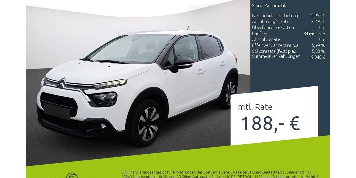 Citroen C3 17.834 km 16.194 &euro; Borken 46325