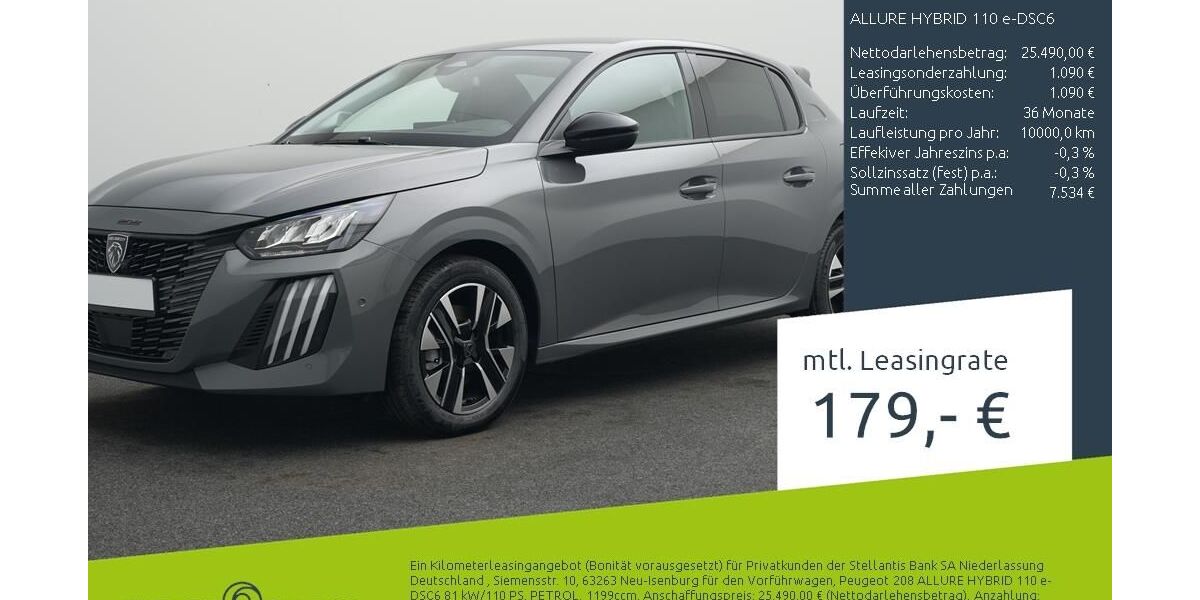 Peugeot 208 1.978 km 25.490 &euro; Borken 46325