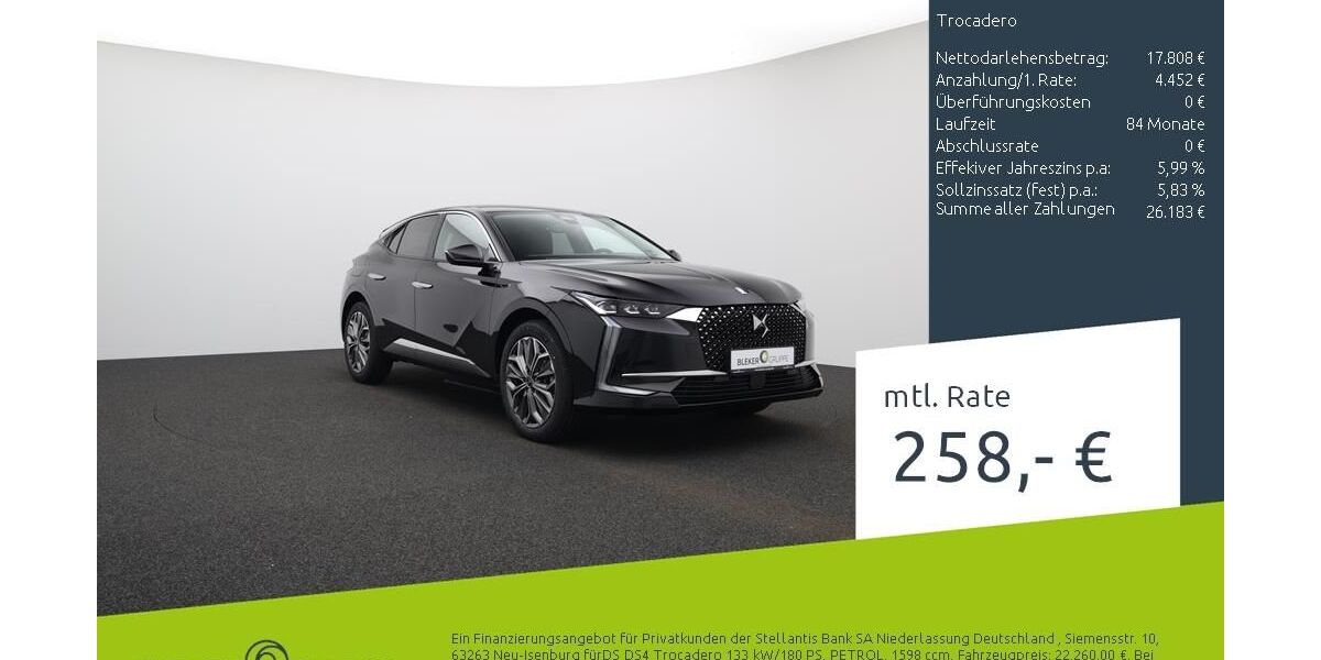 DS Automobiles DS4 9.959 km 22.260 &euro; Borken 46325