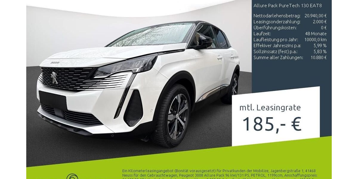 Peugeot 3008 21.620 km 19.870 &euro; Borken 46325