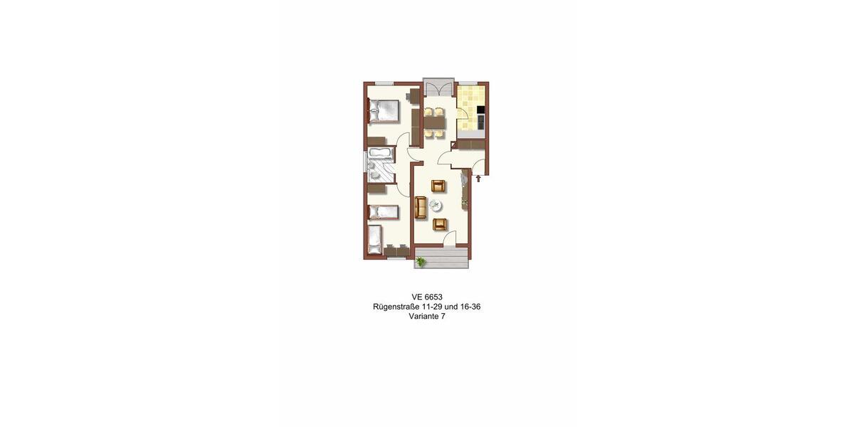 Etagenwohnung Duisburg Hamborn - 3 Zimmer, 73 m&sup2;, 569&euro; | Angebot:25963917