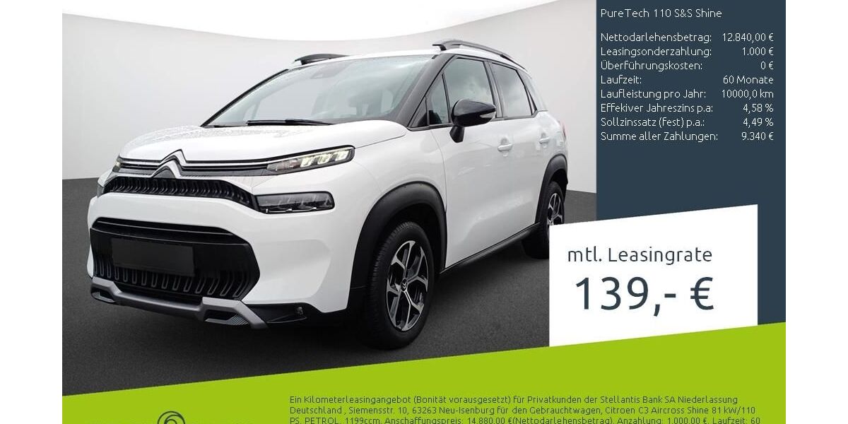 Citroen C3 Aircross 12.355 km 12.560 &euro; Bocholt 46395