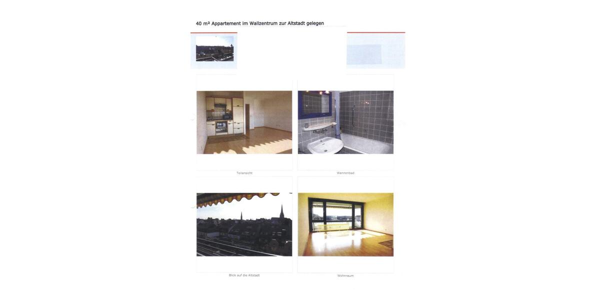 Etagenwohnung Rheinberg - 1 Zimmer, 41 m&sup2;, 450&euro; | Angebot:25340741