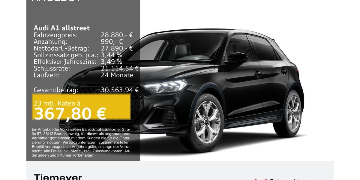 Audi A1 6.593 km 28.480 &euro; Dorsten 46284