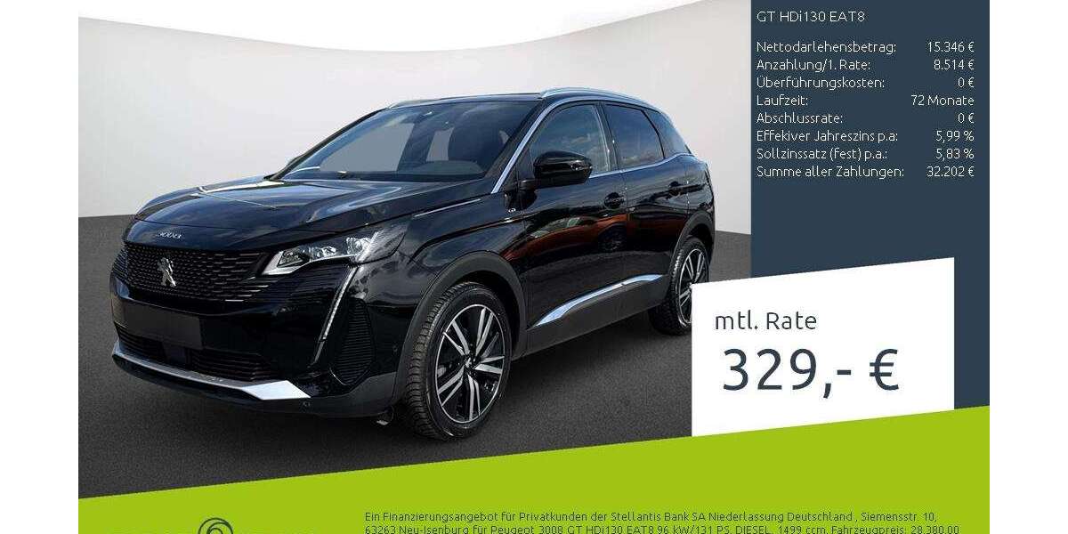 Peugeot 3008 34.564 km 23.370 &euro; Bocholt 46395