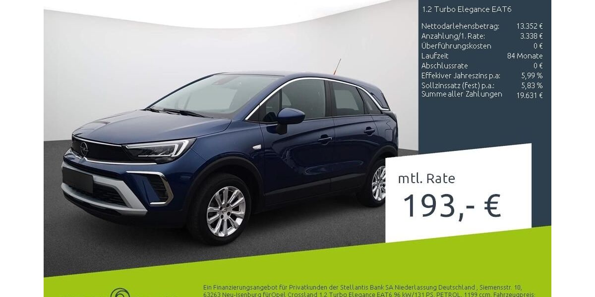 Opel Crossland (X) 27.949 km 16.270 &euro; Bocholt 46395