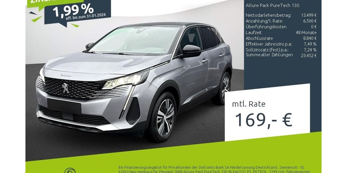 Peugeot 3008 11.113 km 19.999 &euro; Bocholt 46395