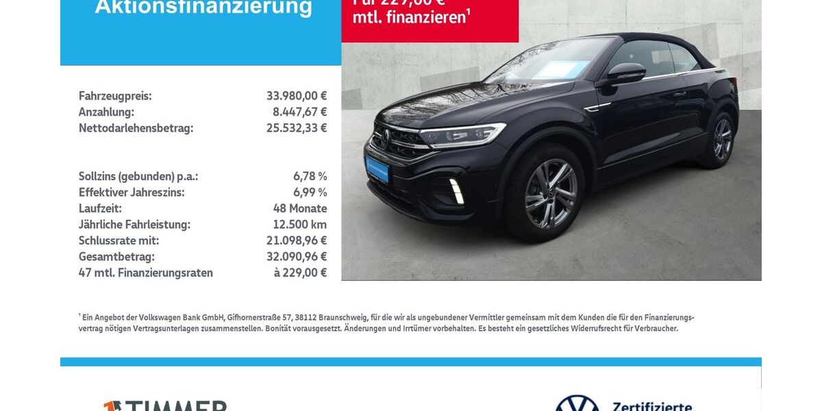 VW T-Roc 15.982 km 33.980 &euro; Borken 46325
