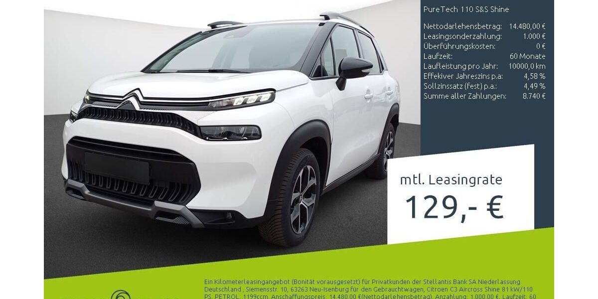 Citroen C3 Aircross 21.157 km 14.449 &euro; Borken 46325