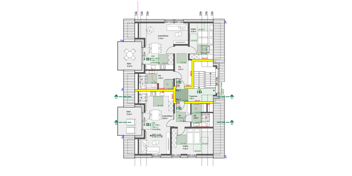 Etagenwohnung Borken - 2 Zimmer, 62 m&sup2;, 950&euro; | Angebot:25054654