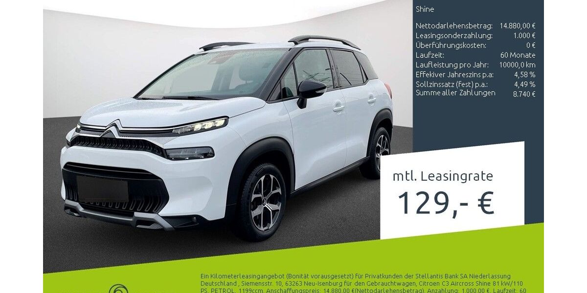 Citroen C3 Aircross 19.414 km 14.230 &euro; Bocholt 46395