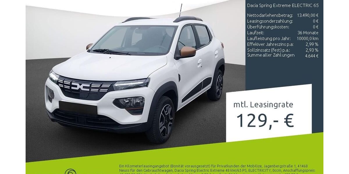 Dacia Spring 16.008 km 13.222 &euro; Borken 46325