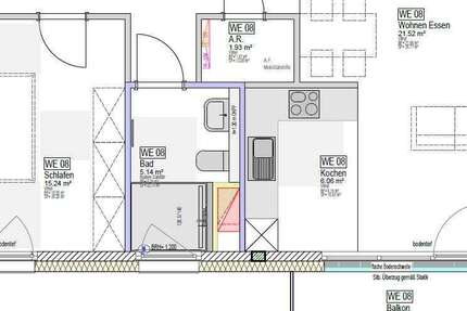 Wohnung Bottrop Ebel - 2 Zimmer, 62 m&sup2;, 370&euro; | Angebot:25994343
