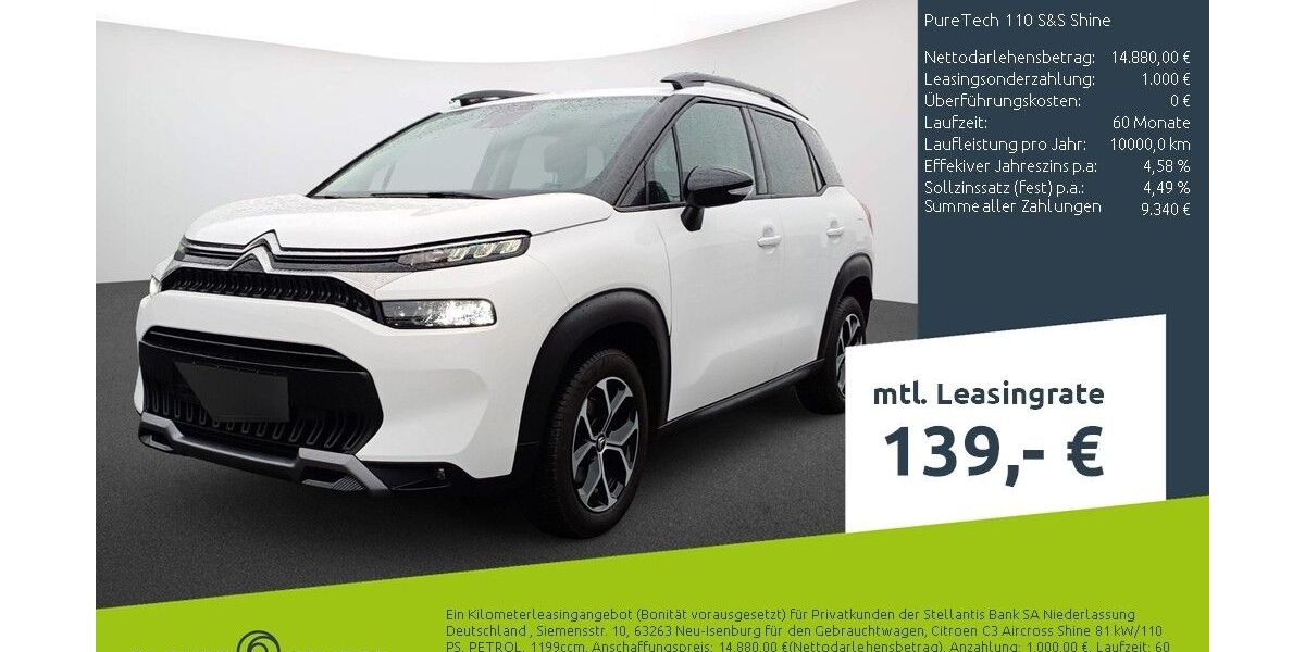 Citroen C3 Aircross 20.839 km 13.489 &euro; Bocholt 46395