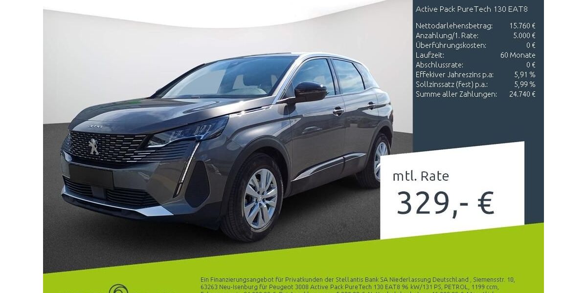Peugeot 3008 19.282 km 19.960 &euro; Borken 46325