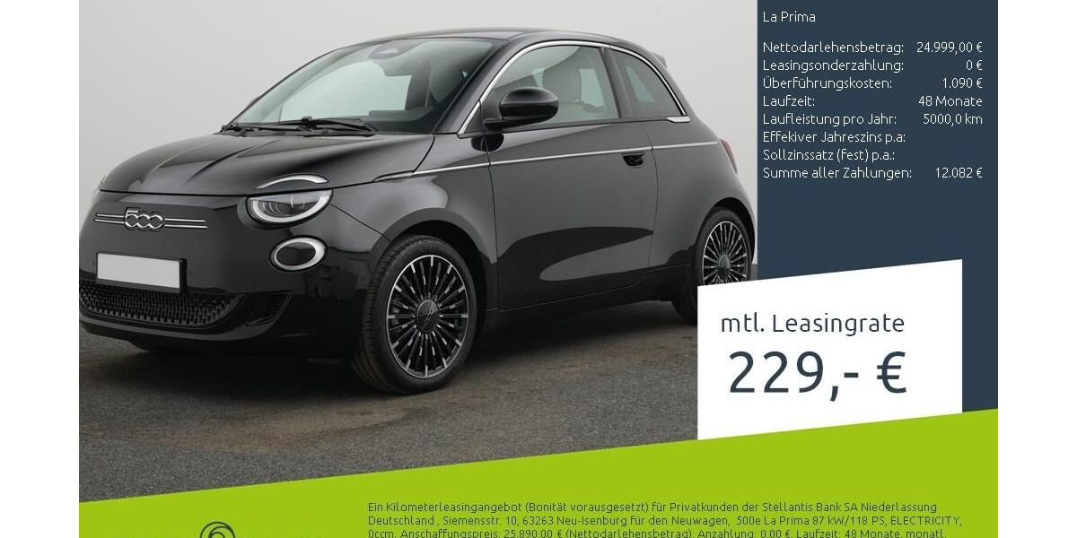 Fiat 500e 2.000 km 24.980 &euro; Borken 46325