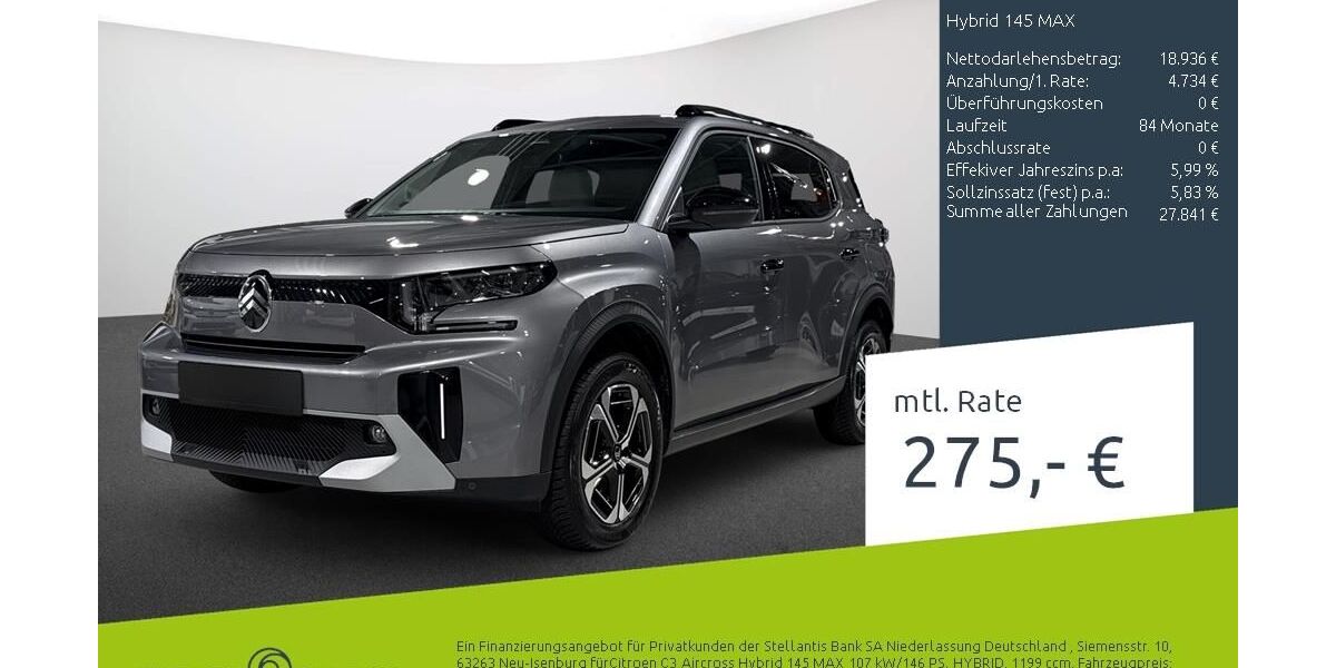 Citroen C3 Aircross 7.050 km 23.949 &euro; Bocholt 46395