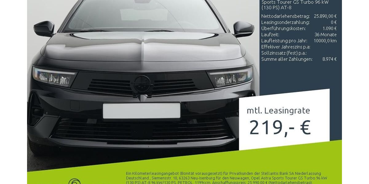 Opel Astra 1.500 km 23.290 &euro; Bocholt 46395