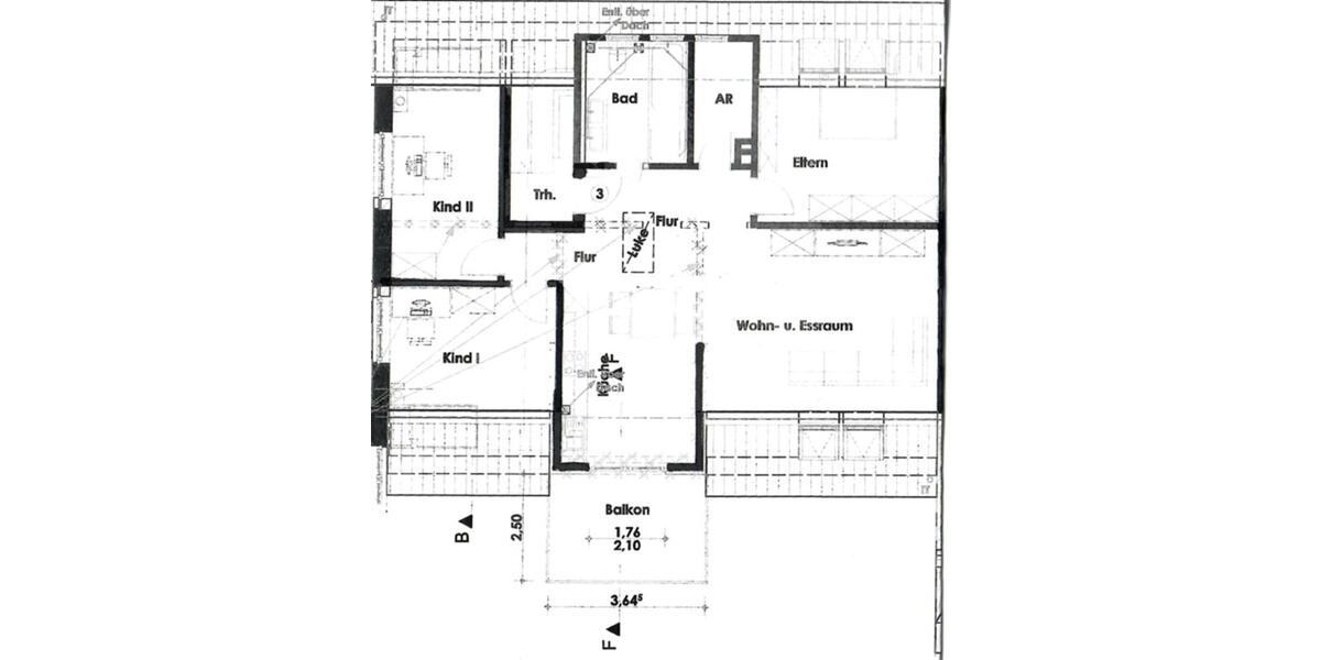 Dachgeschoßwohnung Bocholt Stenern - 4 Zimmer, 110 m&sup2;, 1.380&euro; | Angebot:25822571
