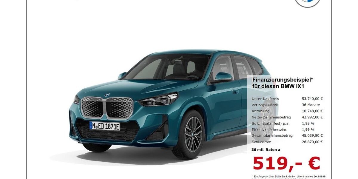 BMW iX1 5.936 km 53.740 &euro; Borken 46325