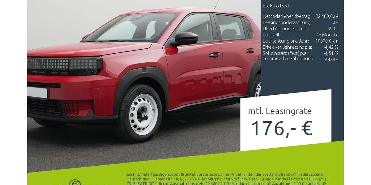 Fiat Grande Panda 1.500 km 21.980 &euro; Borken 46325